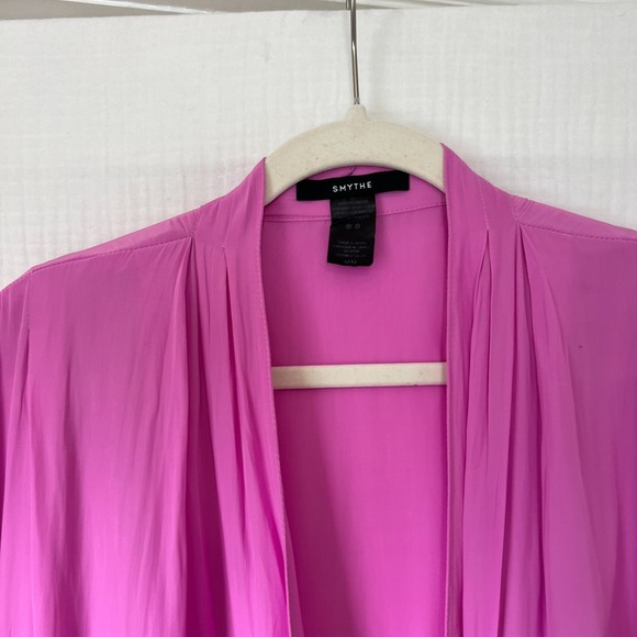 Smythe Yoda Blouse Baby Light Pink Double Breasted Medium‎ Barbiecore Romantic - Picture 11 of 15